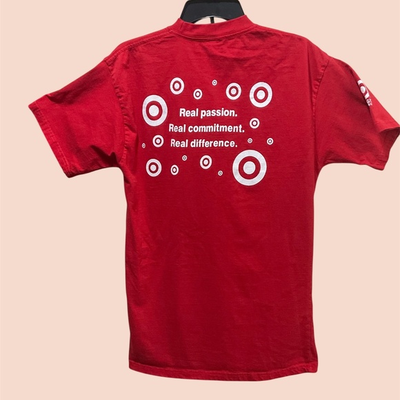 Target Team Member Red T-Shirt with Logos Unisex Size XL. - Picture 2 of 7
